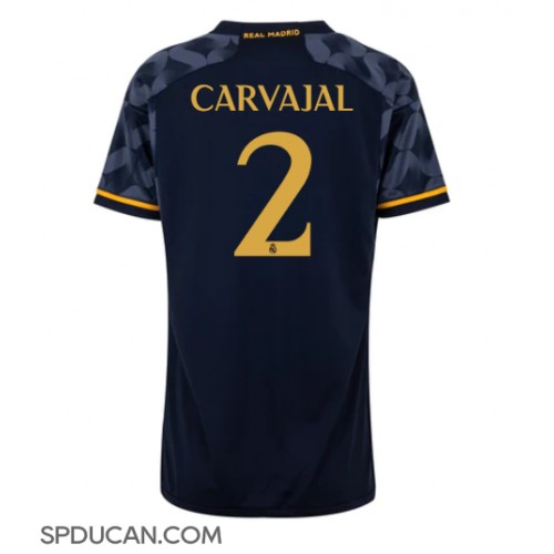 Zenski Nogometni Dres Real Madrid Daniel Carvajal #2 Gostujuci 2023-24 Kratak Rukav